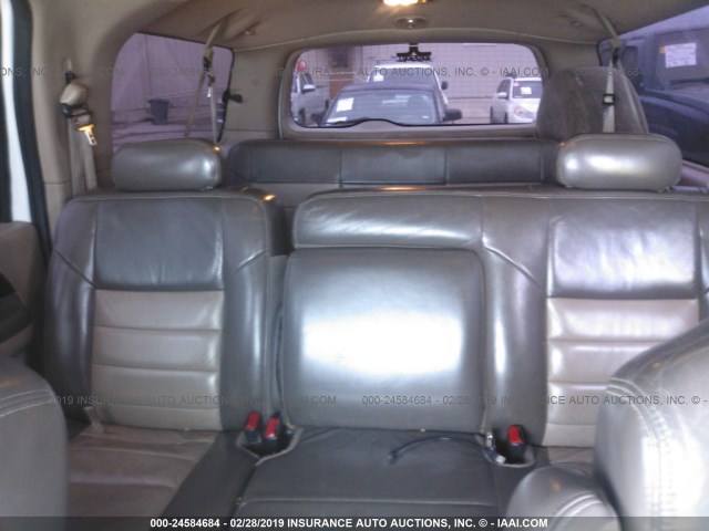 1FMNU44FX3EA06665 - 2003 FORD EXCURSION EDDIE BAUER WHITE photo 8