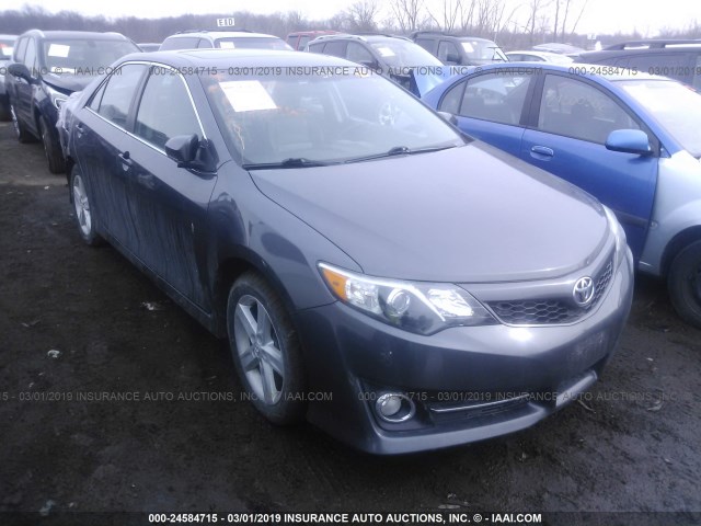 4T1BF1FK9EU337414 - 2014 TOYOTA CAMRY L/SE/LE/XLE GRAY photo 1