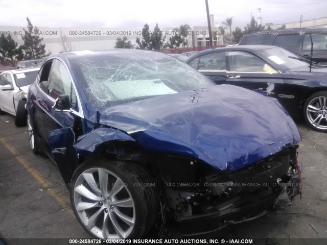 5YJXCAE26GF007942 - 2016 TESLA MODEL X BLUE photo 1