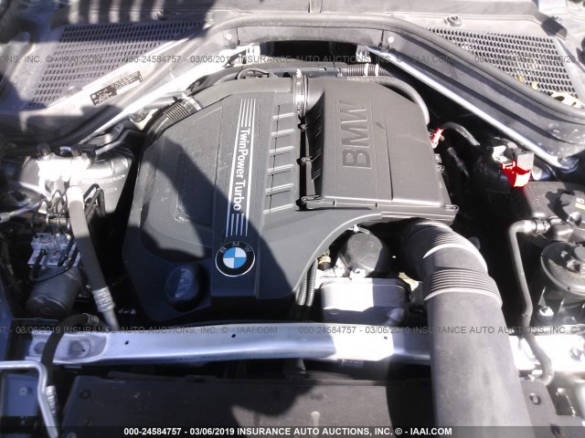 5UXZV4C57D0B10462 - 2013 BMW X5 XDRIVE35I Gris foto 10
