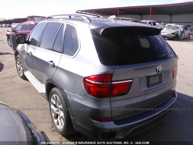 5UXZV4C57D0B10462 - 2013 BMW X5 XDRIVE35I Gris foto 3