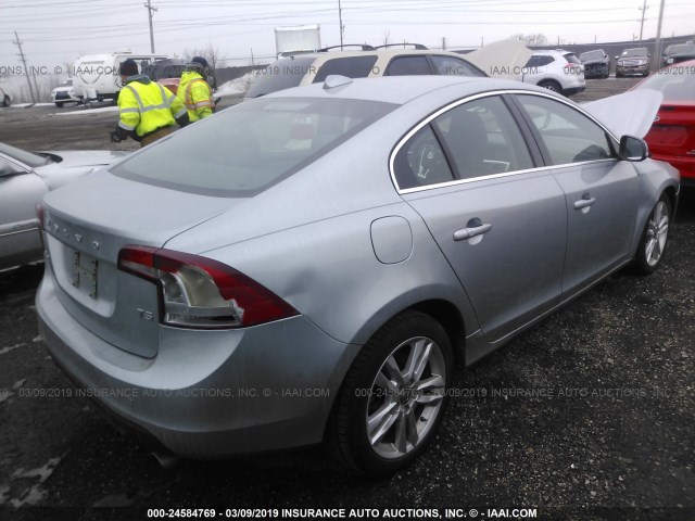 YV1612FS6D2176230 - 2013 VOLVO S60 T5 SILVER photo 4