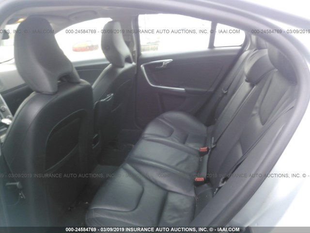 YV1612FS6D2176230 - 2013 VOLVO S60 T5 SILVER photo 8