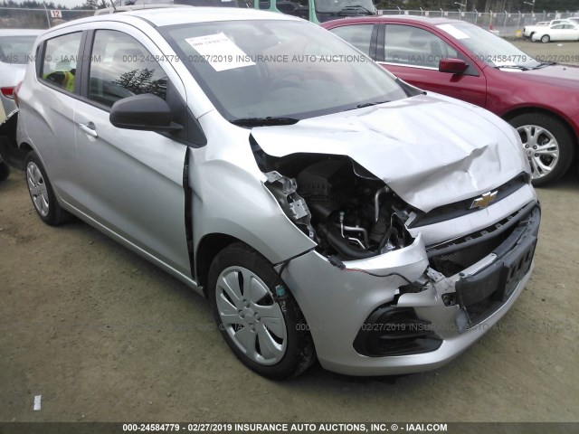 KL8CB6SA4GC596490 - 2016 CHEVROLET SPARK LS SILVER photo 1