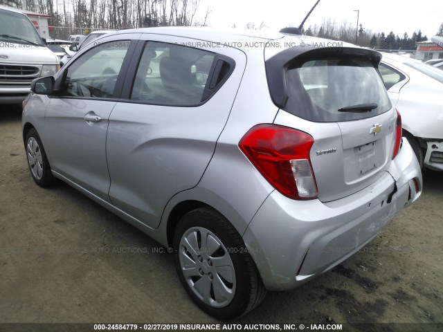 KL8CB6SA4GC596490 - 2016 CHEVROLET SPARK LS SILVER photo 3