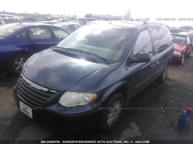 2A4GP44R77R352576 - 2007 CHRYSLER TOWN & COUNTRY LX Dark Blue photo 2