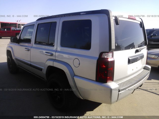 1J8HH48K87C666680 - 2007 JEEP COMMANDER SILVER photo 3