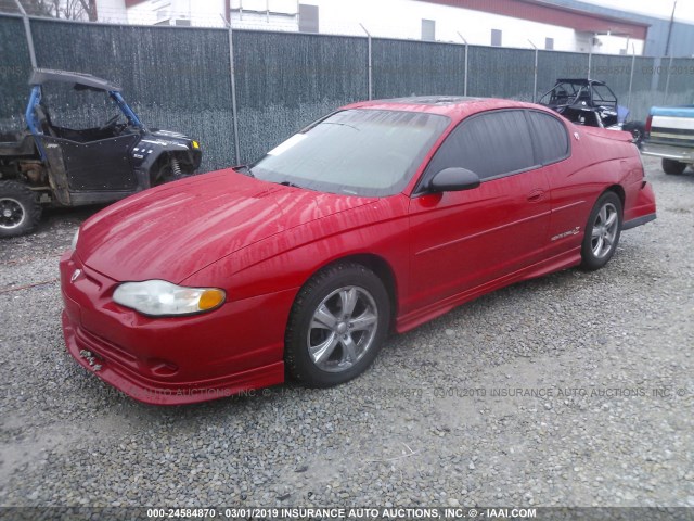 2G1WW12E729162023 - 2002 CHEVROLET MONTE CARLO LS RED photo 2