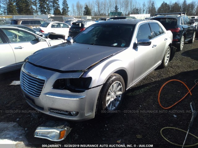 2C3CA5CG6BH559068 - 2011 CHRYSLER 300 LIMITED GRAY photo 2