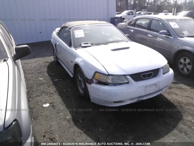 1FAFP45XXYF260049 - 2000 FORD MUSTANG GT WHITE photo 1