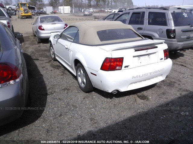 1FAFP45XXYF260049 - 2000 FORD MUSTANG GT WHITE photo 3