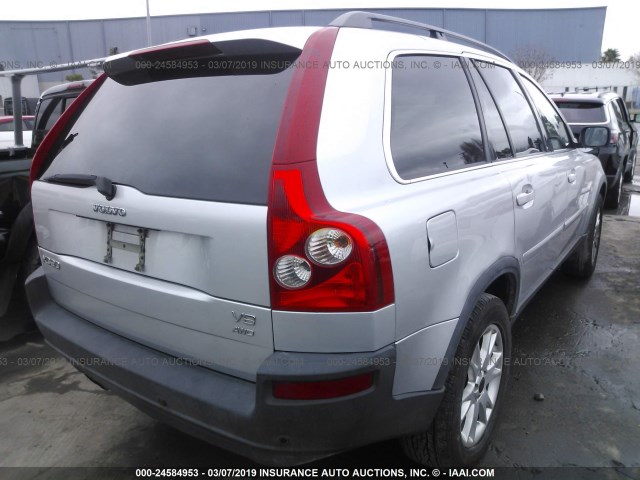 YV4CZ852761253795 - 2006 VOLVO XC90 V8 SILVER photo 4