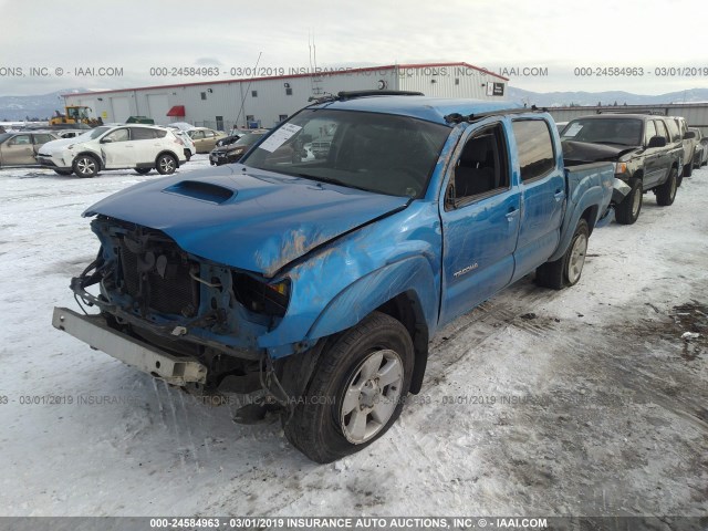 5TELU42N75Z043999 - 2005 TOYOTA TACOMA DOUBLE CAB BLUE photo 6