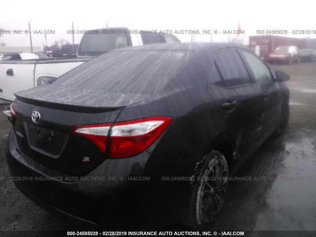 2T1BURHE1GC637531 - 2016 TOYOTA COROLLA L/LE/LE PLS/PRM/S/S PLS შავი ფოტო 4