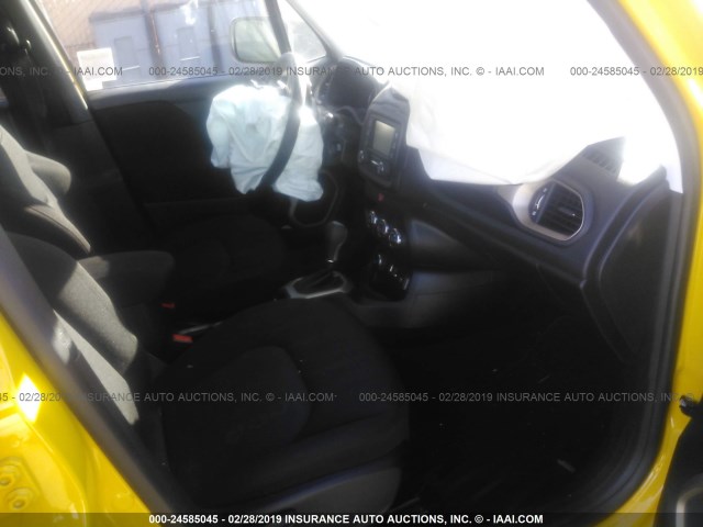 ZACCJBAB6HPE55429 - 2017 JEEP RENEGADE SPORT Դեղին լուսանկար 5