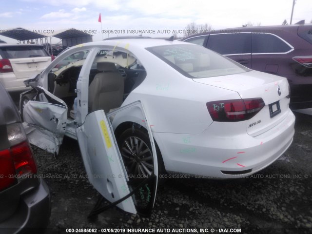 3VWL17AJ8GM403920 - 2016 VOLKSWAGEN JETTA SEL/SEL PREMIUM WHITE photo 3