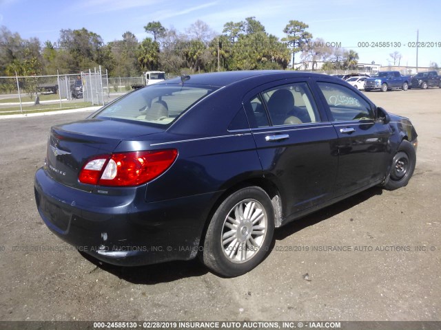 1C3LC66KX8N225125 - 2008 CHRYSLER SEBRING LIMITED Dark Blue photo 4