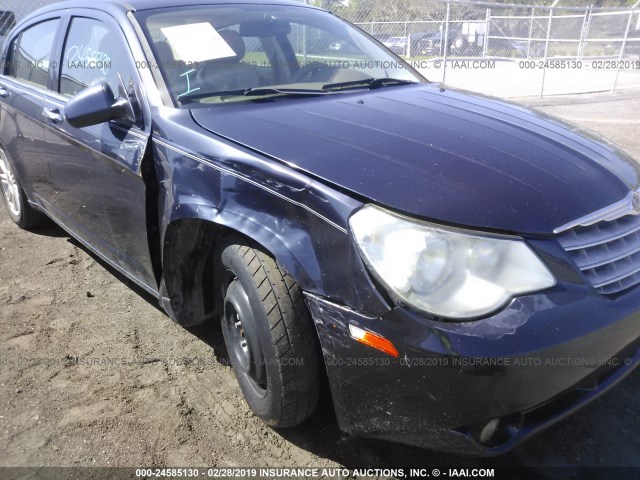 1C3LC66KX8N225125 - 2008 CHRYSLER SEBRING LIMITED Dark Blue photo 6