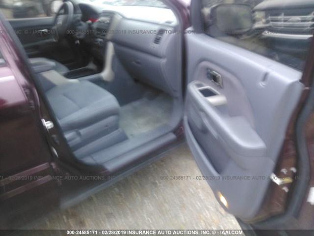 5FNYF28378B018066 - 2008 HONDA PILOT SE BURGUNDY photo 5