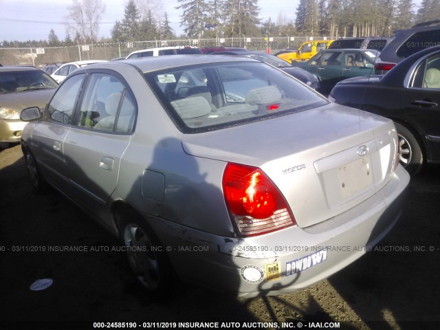 KMHDN46D65U182321 - 2005 HYUNDAI ELANTRA GLS/GT SILVER photo 3