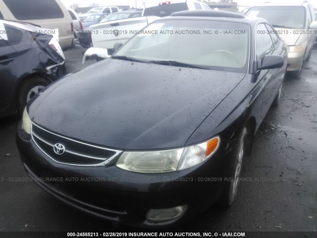 2T1CF28P0YC269349 - 2000 TOYOTA CAMRY SOLARA SE/SLE BLACK photo 2