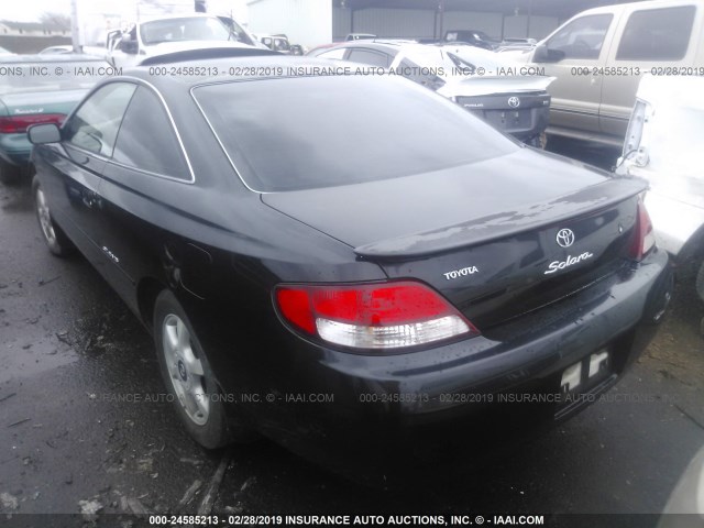 2T1CF28P0YC269349 - 2000 TOYOTA CAMRY SOLARA SE/SLE BLACK photo 3