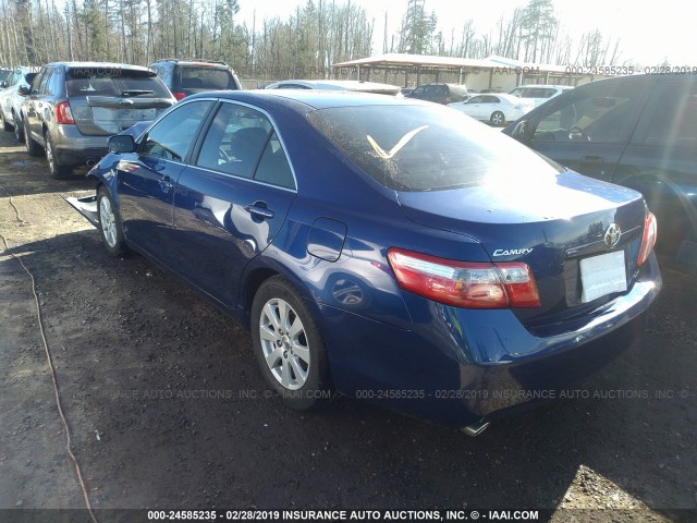 JTNBK46K873016261 - 2007 TOYOTA CAMRY NEW GENERAT LE/XLE/SE Dark Blue photo 3