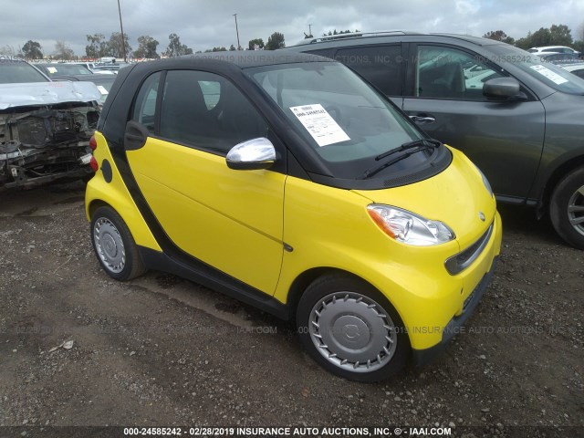 WMEEJ3BA3AK364818 - 2010 SMART FORTWO PURE/PASSION YELLOW photo 1