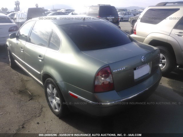 WVWRH63B23P113797 - 2003 VOLKSWAGEN PASSAT GLX 绿色 照片 3
