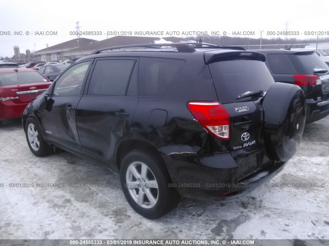 JTMBK31V586036046 - 2008 TOYOTA RAV4 LIMITED BLACK photo 3