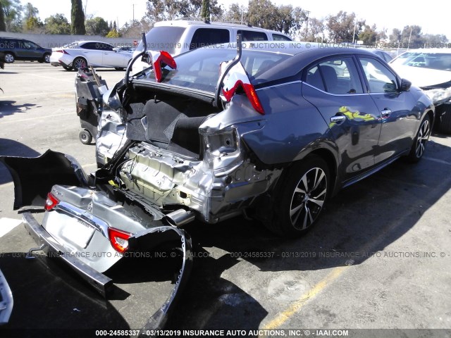 1N4AA6AP7JC404029 - 2018 NISSAN MAXIMA 3.5S/SV/SL/SR/PLAT GRAY photo 4