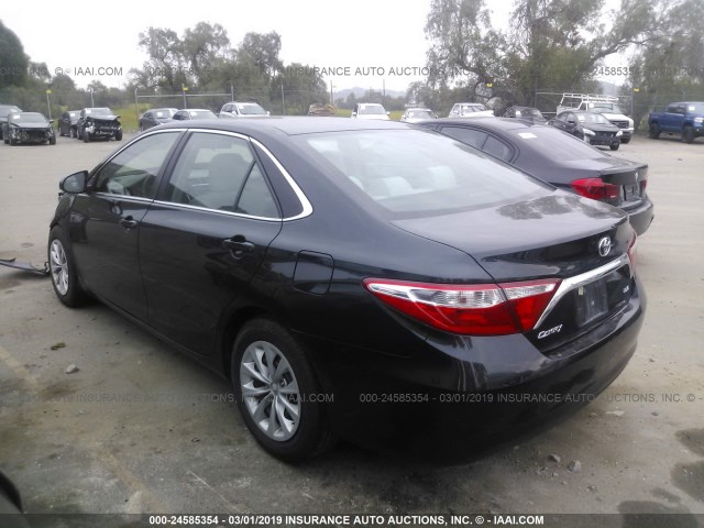 4T4BF1FK0FR469260 - 2015 TOYOTA CAMRY LE/XLE/SE/XSE BLACK photo 3