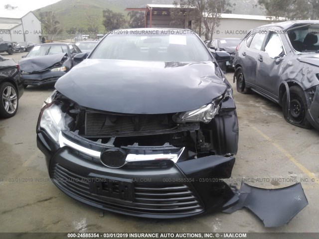 4T4BF1FK0FR469260 - 2015 TOYOTA CAMRY LE/XLE/SE/XSE BLACK photo 6