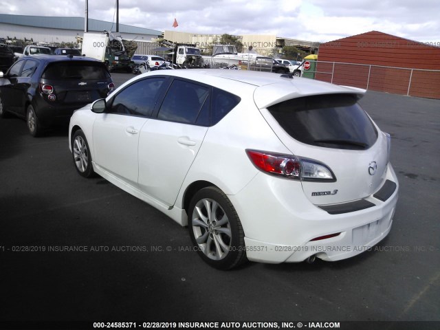 JM1BL1H56A1312583 - 2010 MAZDA 3 S WHITE photo 3