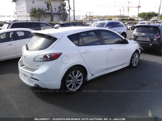 JM1BL1H56A1312583 - 2010 MAZDA 3 S WHITE photo 4