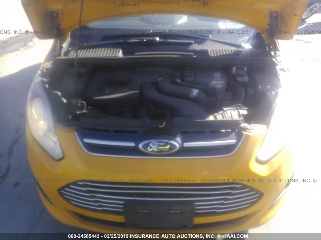 1FADP5AU5DL521687 - 2013 FORD C-MAX SE YELLOW photo 10