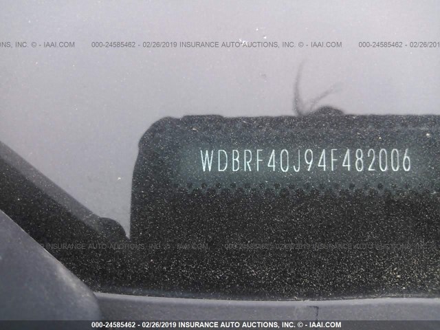 WDBRF40J94F482006 - 2004 MERCEDES-BENZ C 230K SPORT SEDAN BLACK photo 9