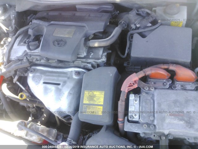 4T1BD1FKXEU137504 - 2014 TOYOTA CAMRY HYBRID/LE/XLE 黑色 照片 10