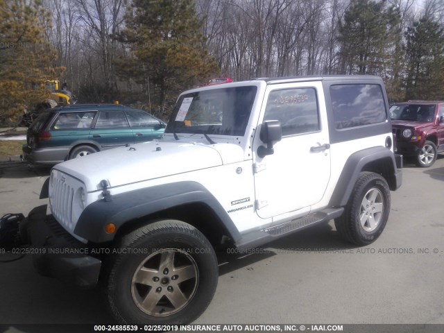 1J4GA2D1XBL596188 - 2011 JEEP WRANGLER SPORT WHITE photo 2