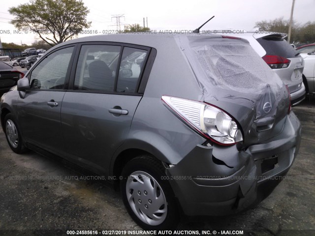 3N1BC1CP5CK286135 - 2012 NISSAN VERSA S/SL GRAY photo 3