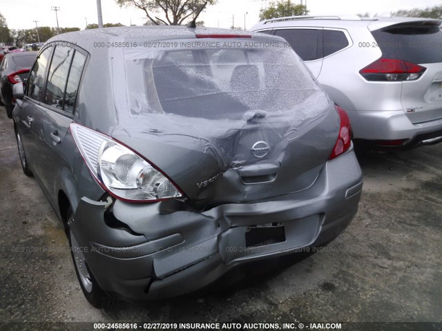 3N1BC1CP5CK286135 - 2012 NISSAN VERSA S/SL GRAY photo 6