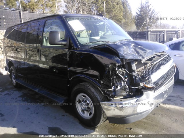 1GAWGFFG0H1339112 - 2017 CHEVROLET EXPRESS G2500 LT BLACK photo 1