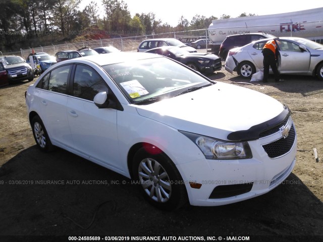 1G1PF5S90B7168827 - 2011 CHEVROLET CRUZE WHITE photo 1