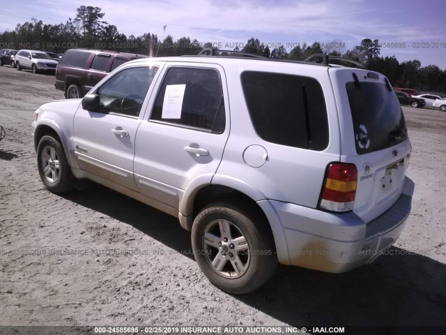 1FMCU95H76KA69538 - 2006 FORD ESCAPE WHITE photo 3