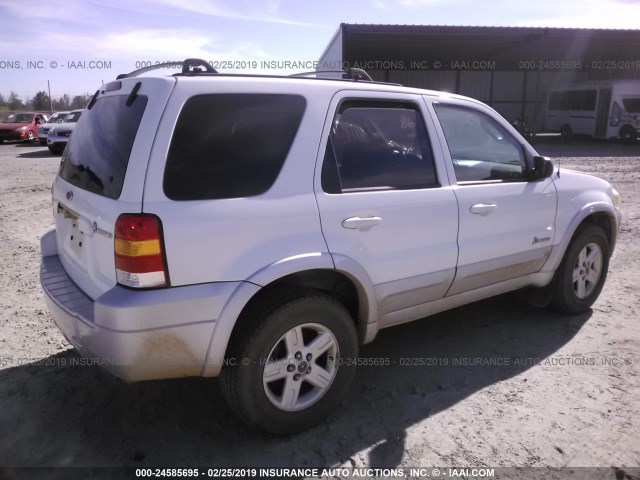 1FMCU95H76KA69538 - 2006 FORD ESCAPE WHITE photo 4