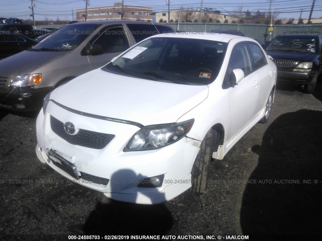 2T1BU40E69C118749 - 2009 TOYOTA COROLLA S/LE/XLE WHITE photo 2