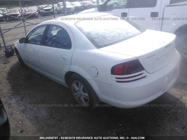 1B3EL46X25N653739 - 2005 DODGE STRATUS SXT WHITE photo 3