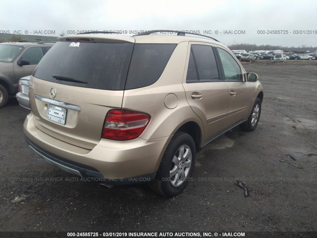 4JGBB86E86A020676 - 2006 MERCEDES-BENZ ML 350 Champagne photo 4