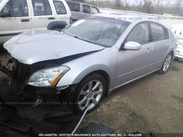 1N4BA41E27C821705 - 2007 NISSAN MAXIMA SE/SL SILVER photo 2