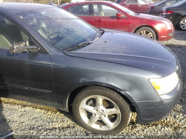 5NPEU46F19H452133 - 2009 HYUNDAI SONATA SE/LIMITED GRAY photo 6